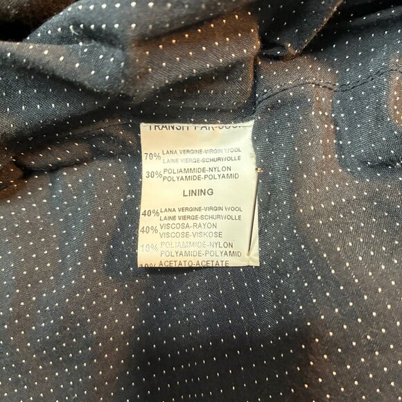 TR-900 Women’s Dark Grey Wool Coat, Size 2 - Picture 8 of 14